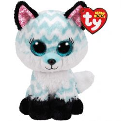 PELUCHE TY BEANIE BOOS - ATLAS RENARD TURQUOISE MÉDIUM 13